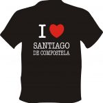 Camiseta Camino de Santiago I love SCQ